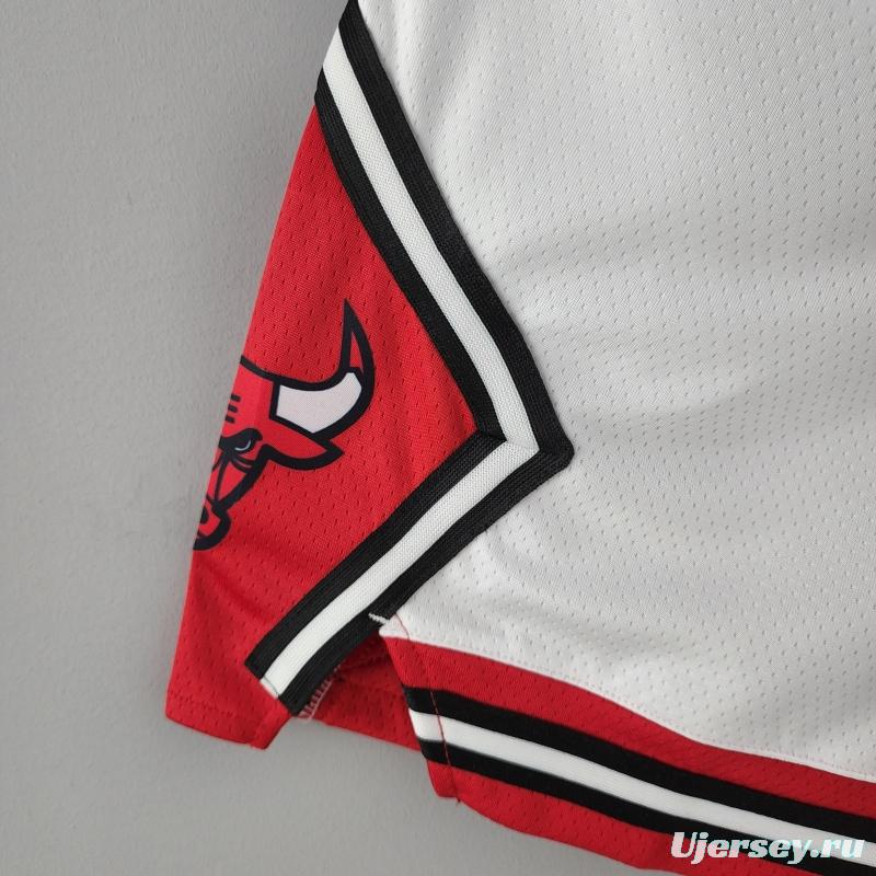 Chicago Bulls White NBA Shorts 