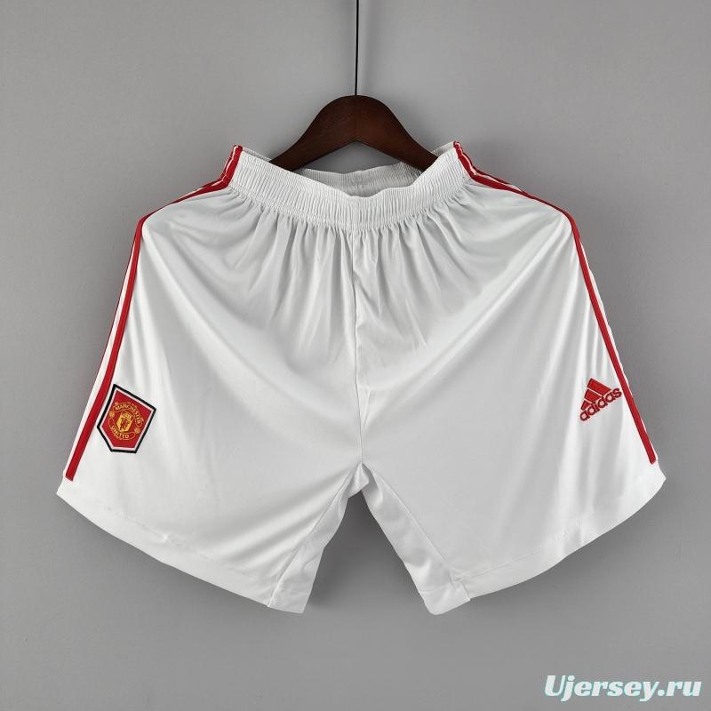 22/23 Manchester United Home Shorts  Soccer Jersey