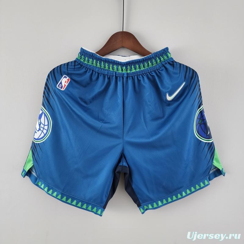 2022 Minnesota Timberwolves City NBA Shorts 