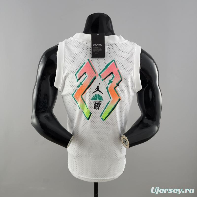 NBA Jordan White Vest Shirts #K000174