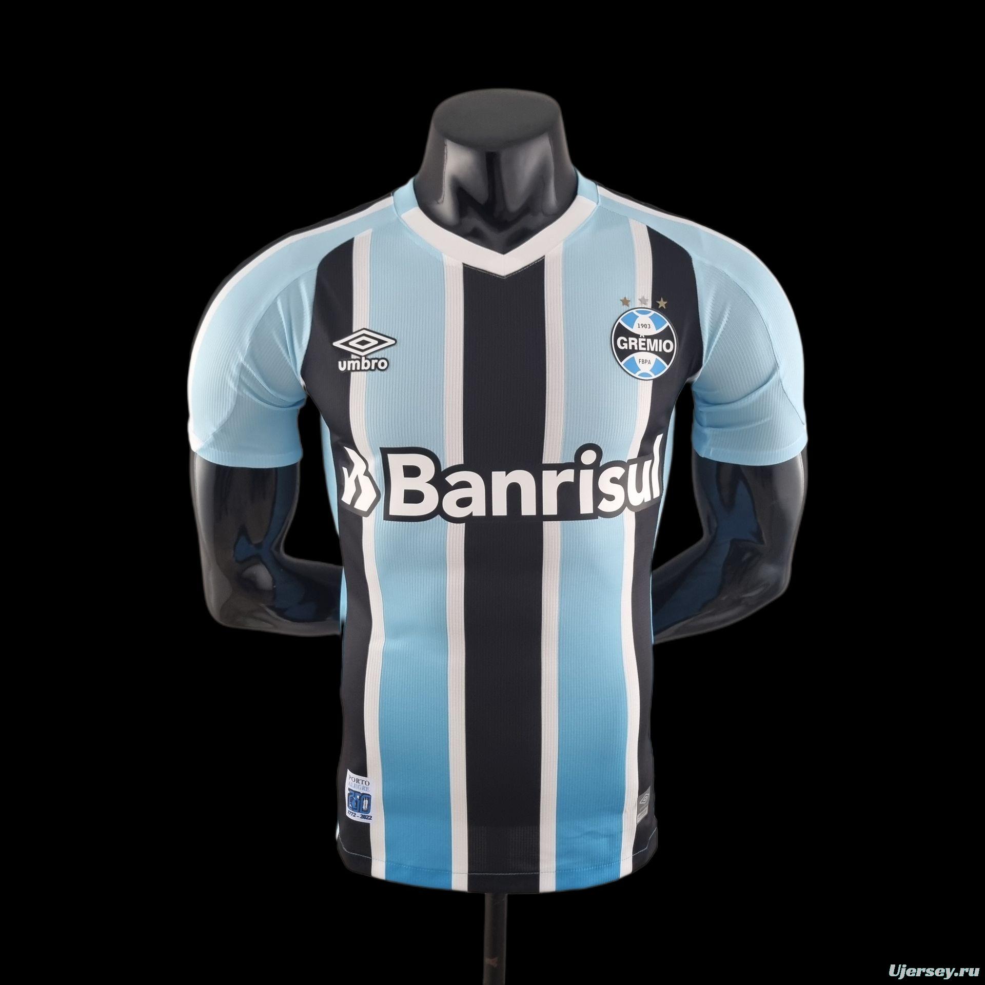 Player Version 22/23 Gremio Home Soccer Jersey