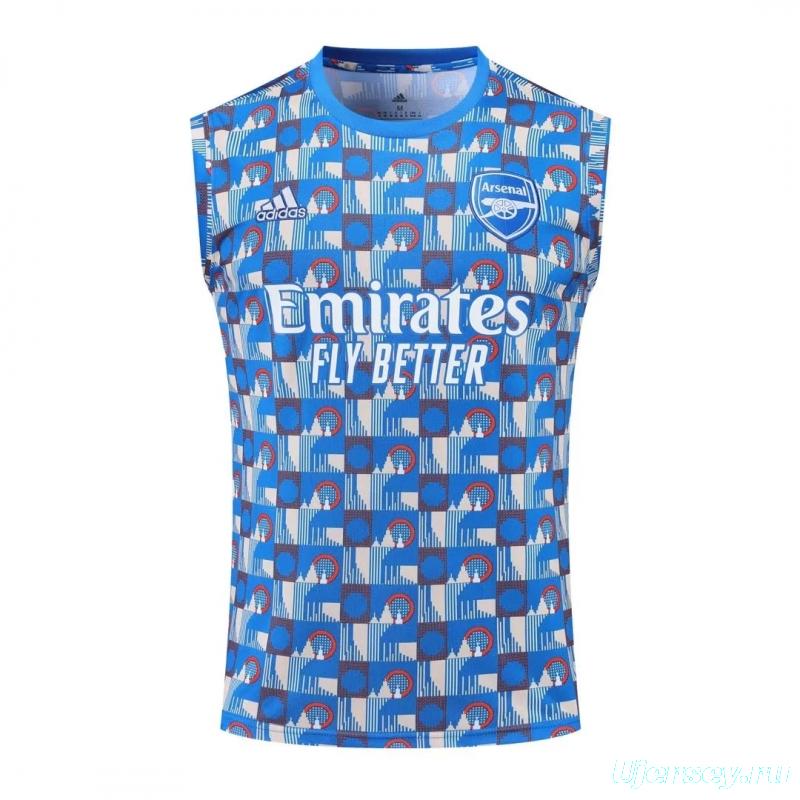 22/23 Arsenal Pre-match Training Jersey Blue Vest