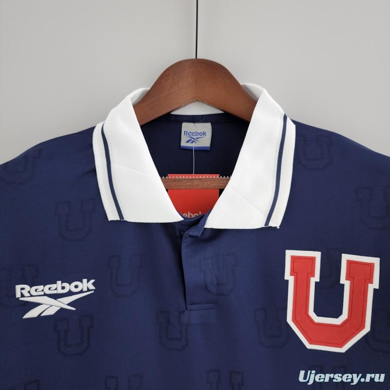 Retro 1998 Long Sleeve Universidad De Chile Home Soccer Jersey