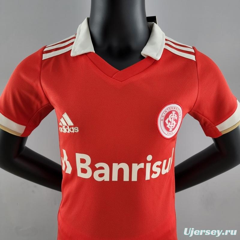 22/23 Kids Kit SC Internacional Home Size 16-28 Soccer Jersey