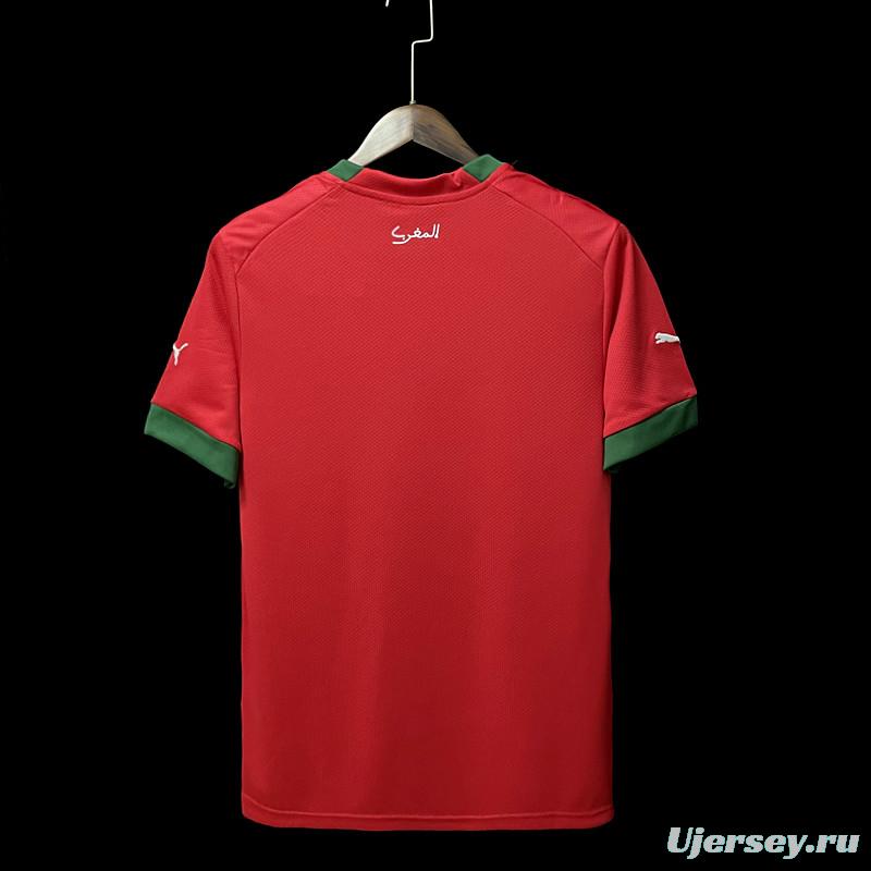 2022 Morocco Home Soccer Jersey