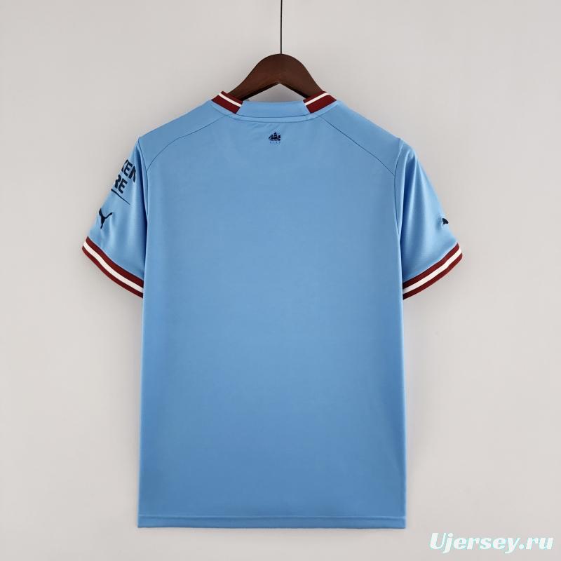 22/23 Manchester City Home Soccer Jersey