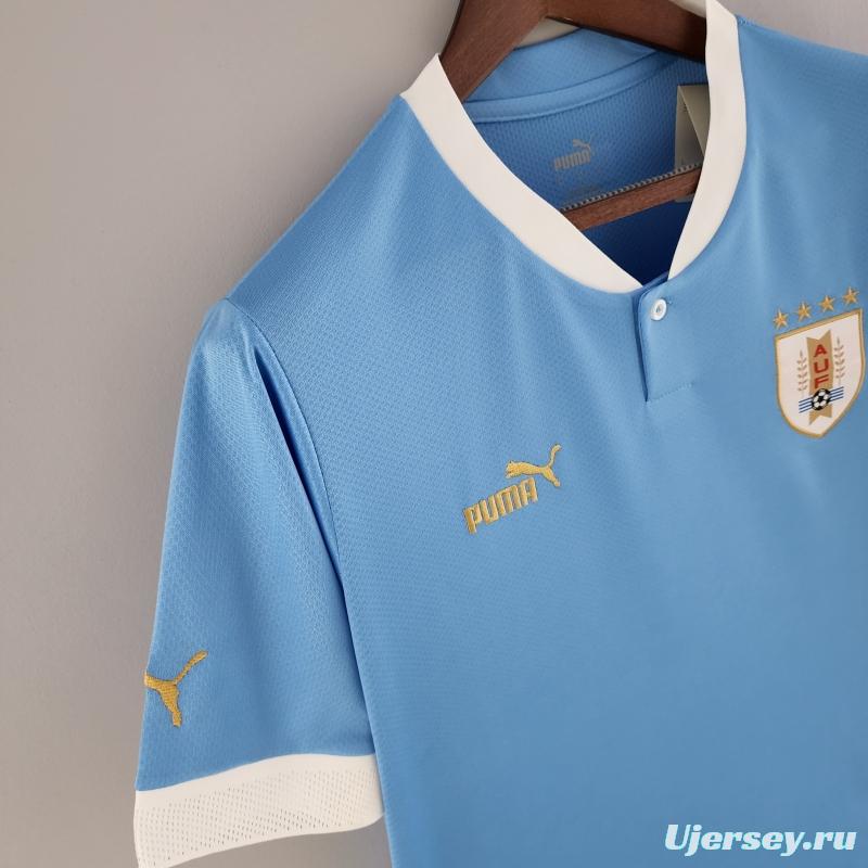 2022 Uruguay Home Soccer Jersey