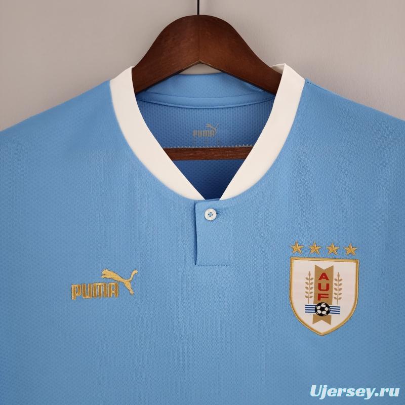 2022 Uruguay Home Soccer Jersey