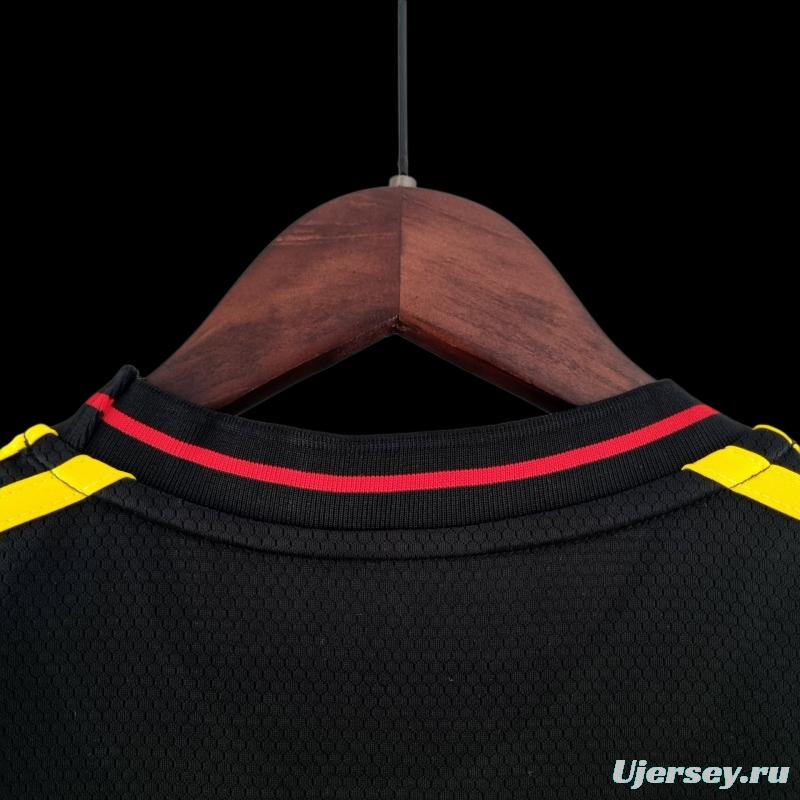 2022 Women Belgium Black Soccer Jersey