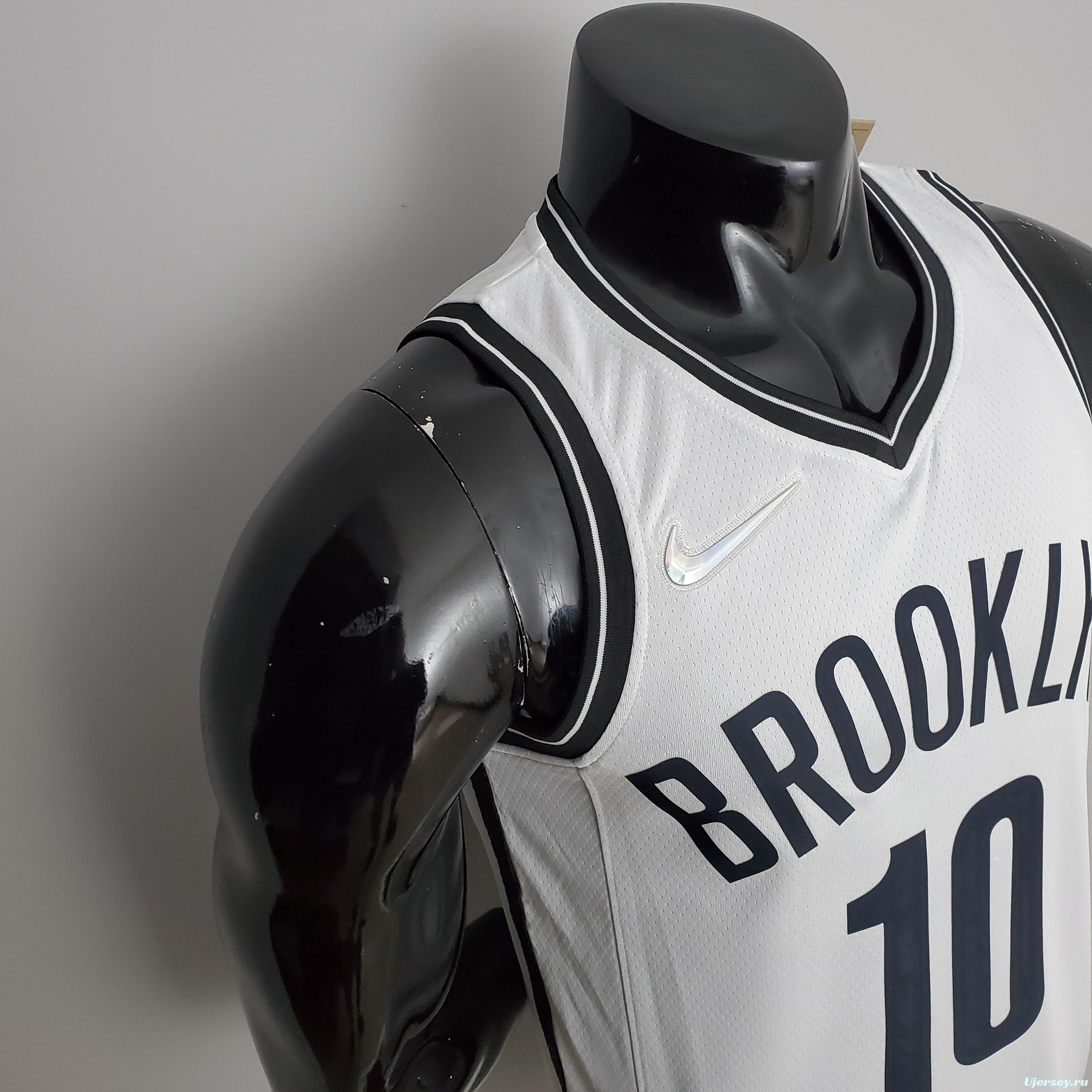 NBA 75th Anniversary Simmons #10 Nets White Jersey
