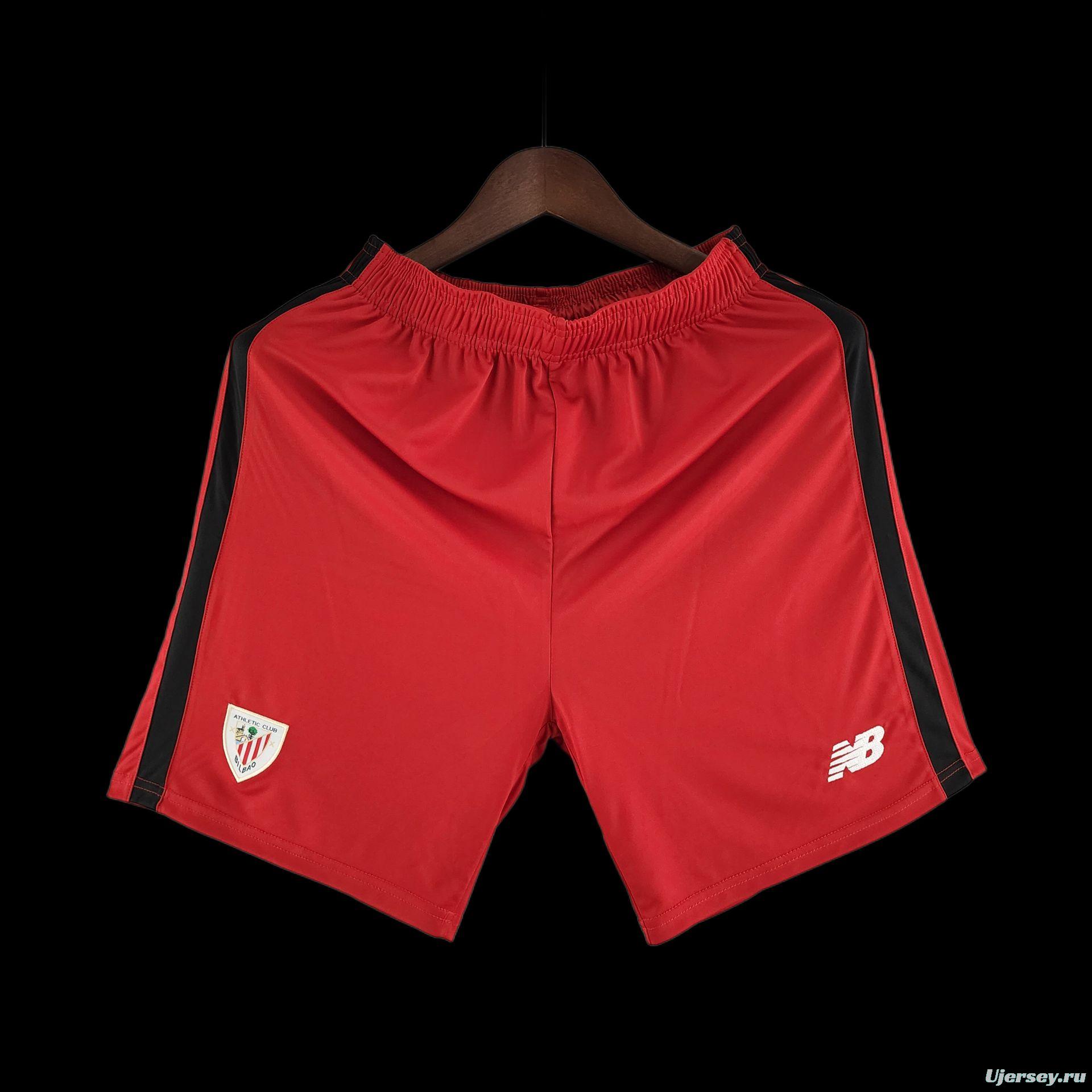 22/23 Athletic Bilbao Home Shorts Soccer Jersey