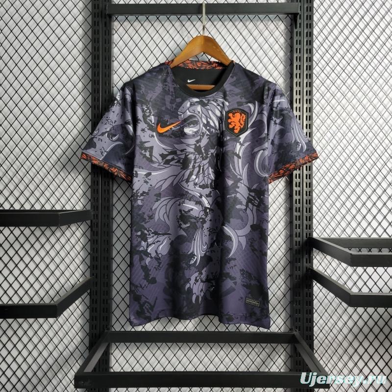 2022 Netherlands Black Training Jersey