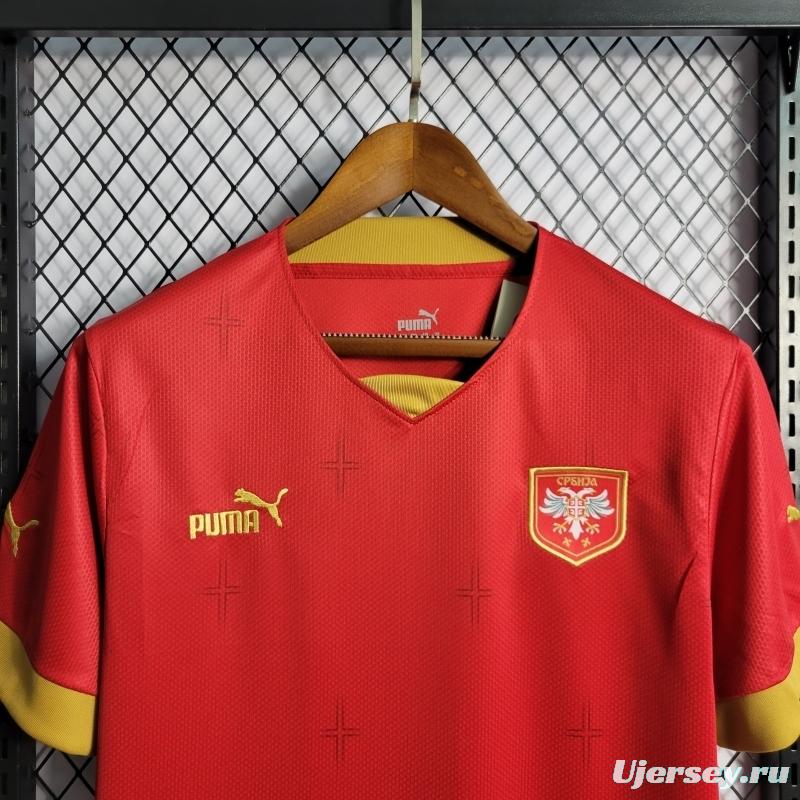 2022 Serbia Home Soccer Jersey