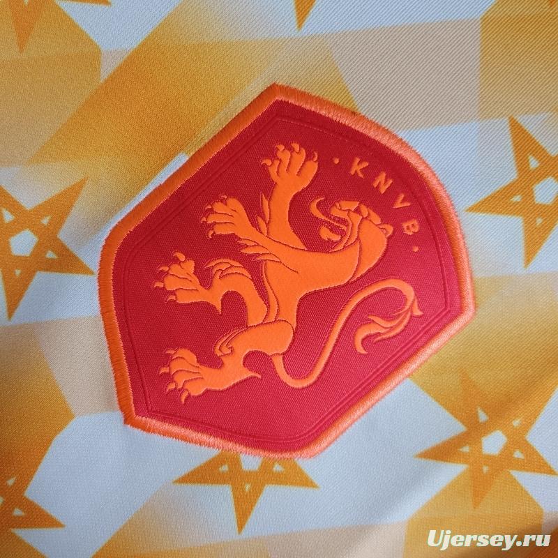 2022 Netherlands Yellow/White Training Jersey