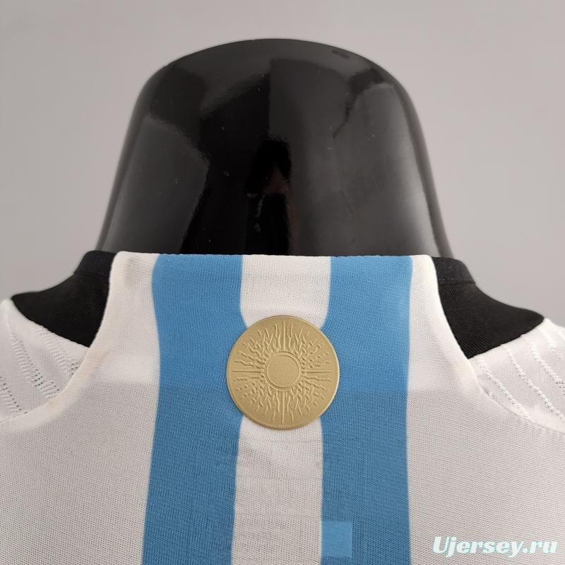 Player Version 2022 Argentina Home Soccer Jersey