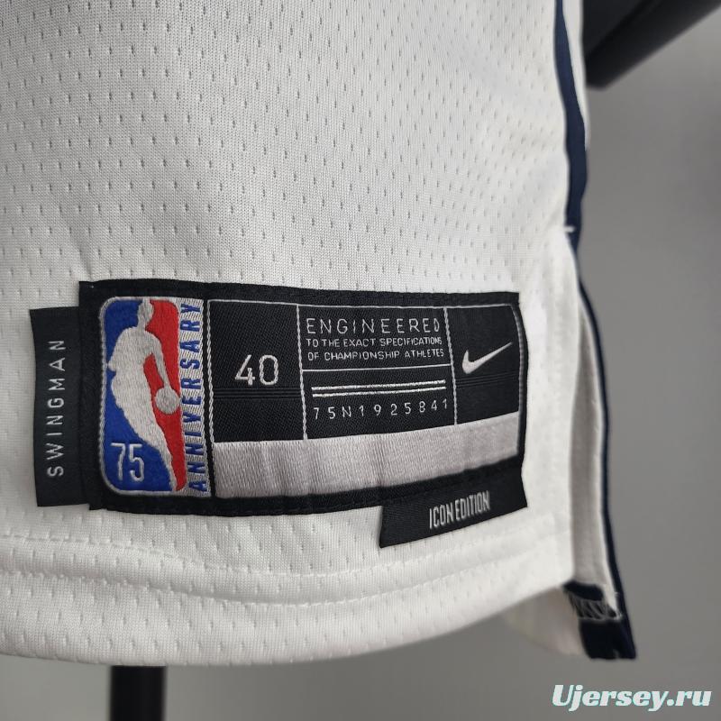 75th Anniversary JORDAN #23 Wizards Black Red White NBA Jersey