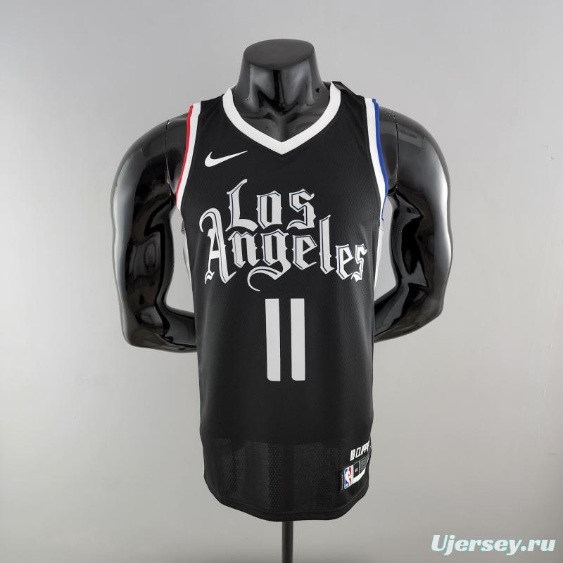 WALL#11 Los Angeles Clippers Black NBA Jersey