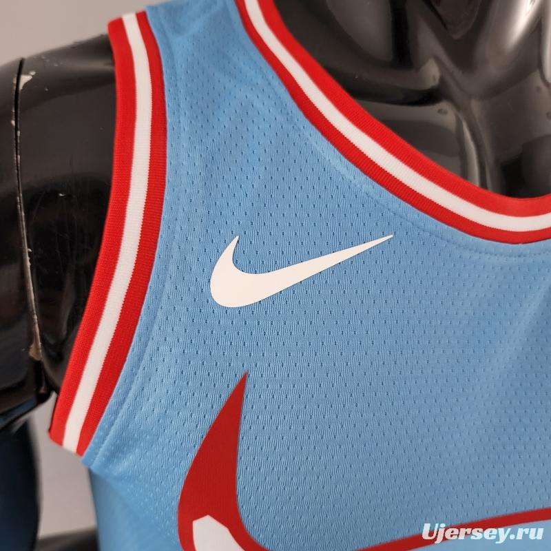 Chicago Bulls ROSE#1 Blue NBA Jersey
