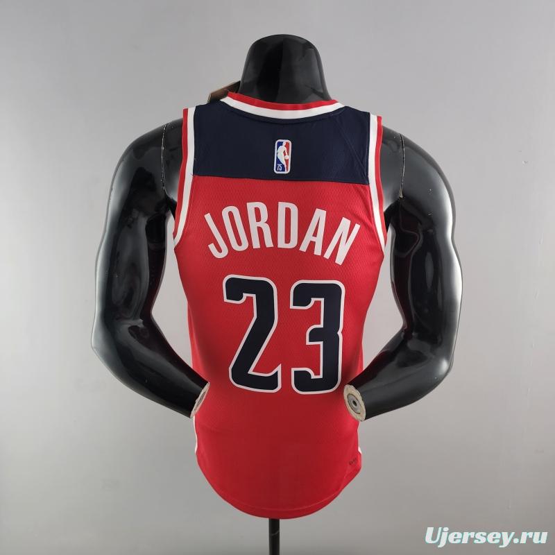 75th Anniversary JORDAN #23 Wizards Red, White And Blue NBA Jersey