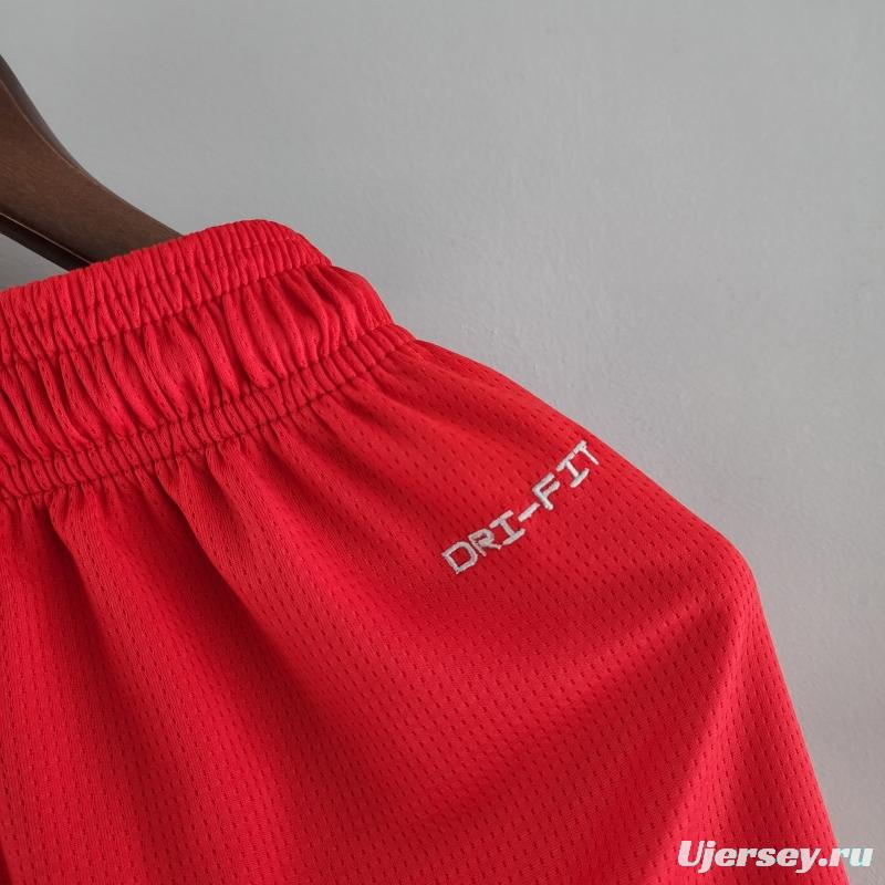 2022 NBA Jordan Shorts Red