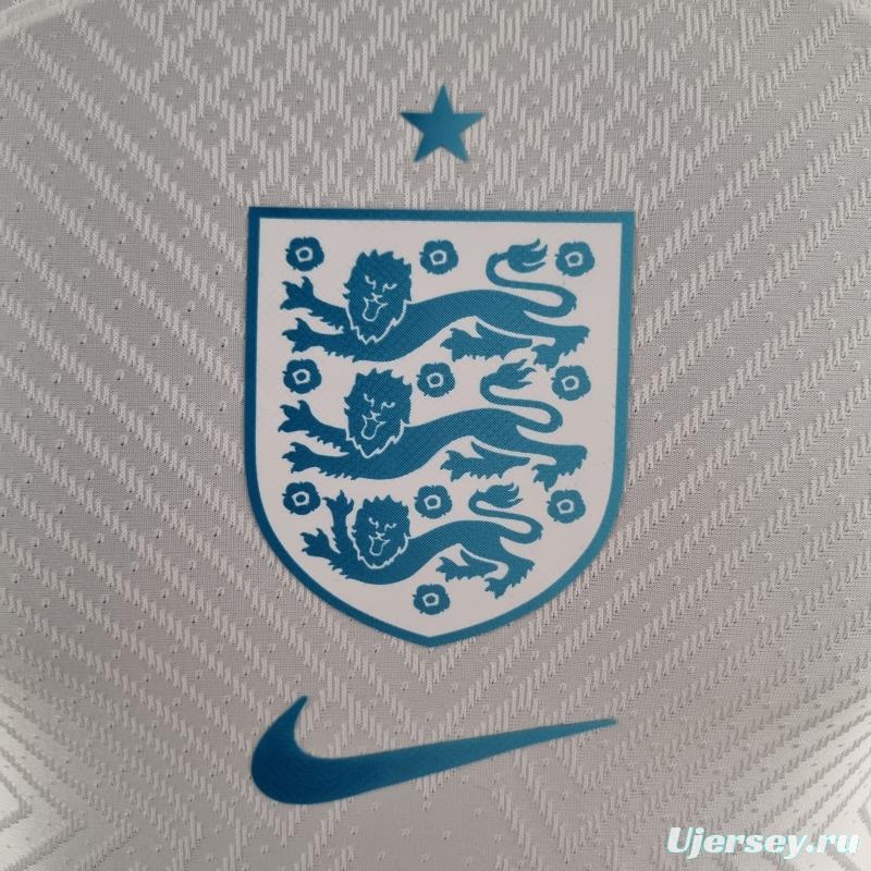 Player Version 2022 England Pre-match Kit White Blue