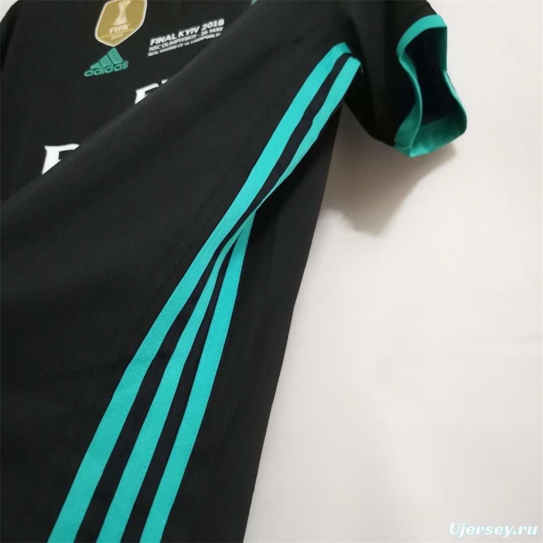 Retro 17/18 Real Madrid Away Soccer Jersey With Full Patch