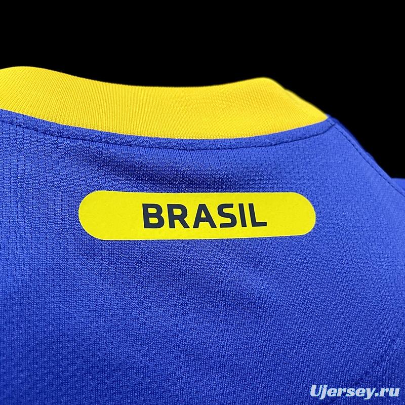 Retro 2010 Brazil Away Soccer Jersey