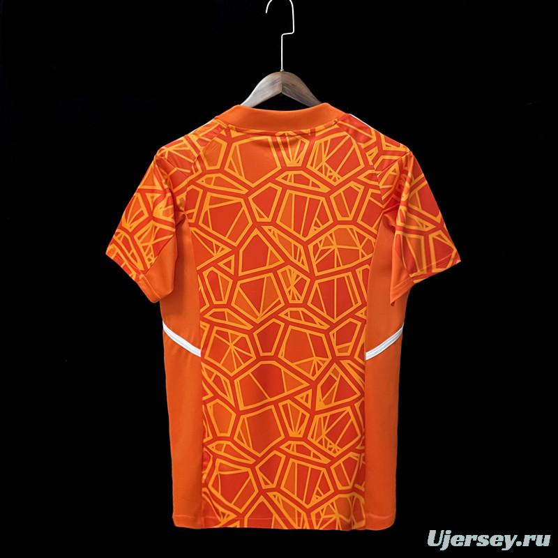 22/23 Cruzeiro Goalkeeper Orange Jersey