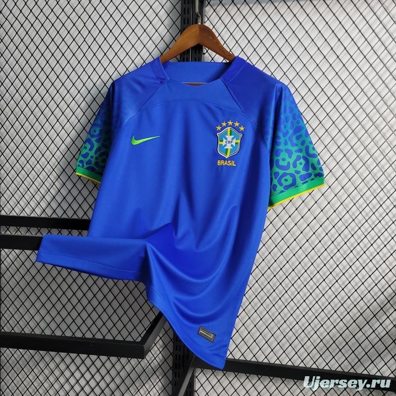 2022 Brazil Away Soccer Jersey