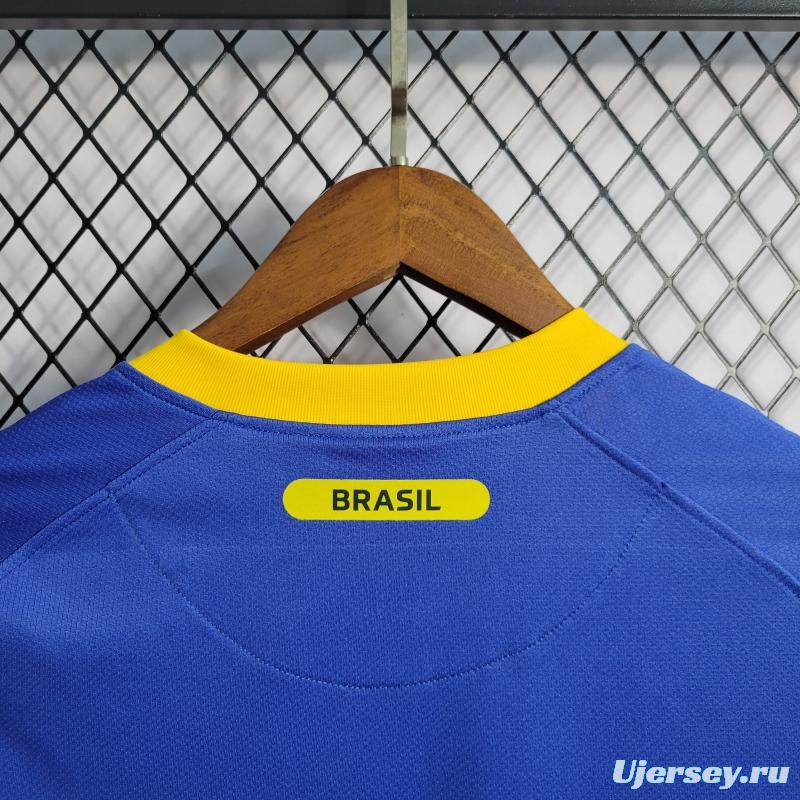 Retro 2010 Brazil Away Soccer Jersey