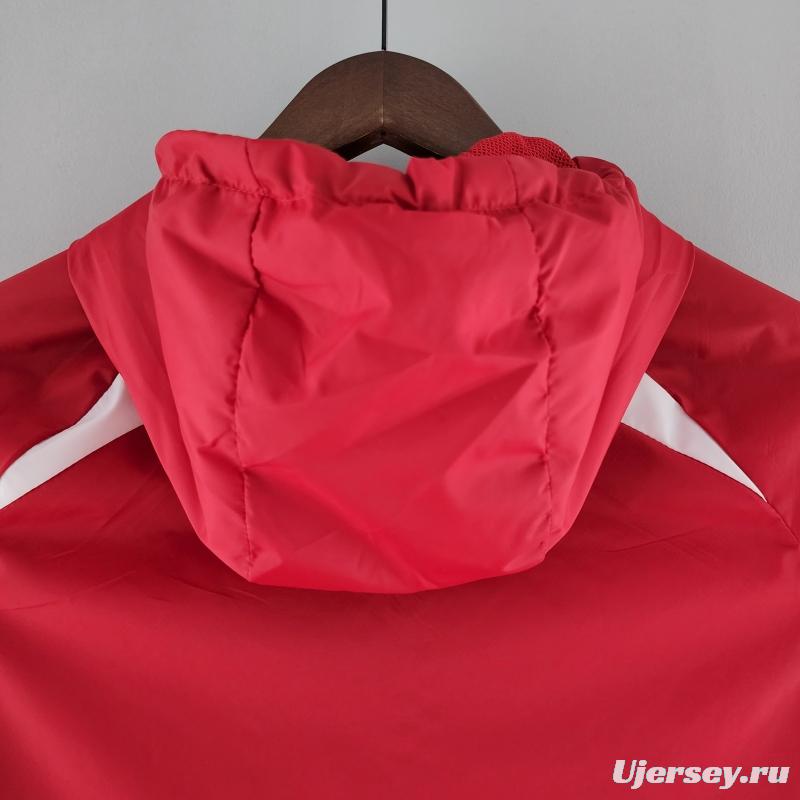 2022 Liverpool Windbreaker Red And White