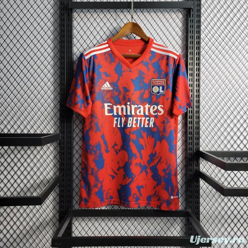 22/23 Olympique Lyonnais Lyon Away Soccer Jersey