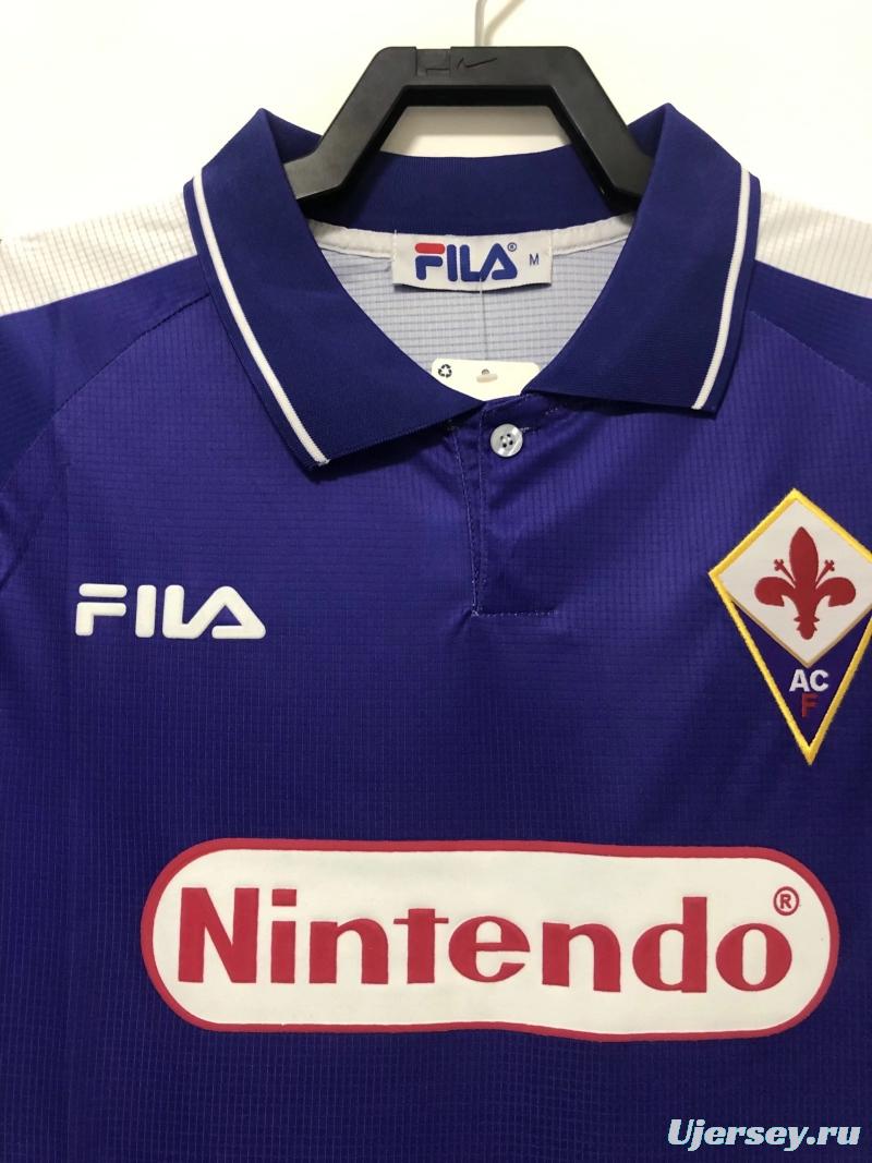 Retro 98/99 Fiorentina Home Soccer Jersey