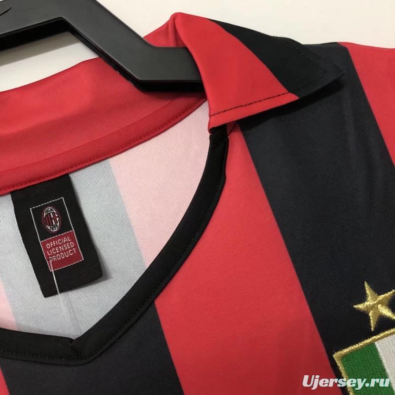 Retro 88/89AC Milan Home Soccer Jersey