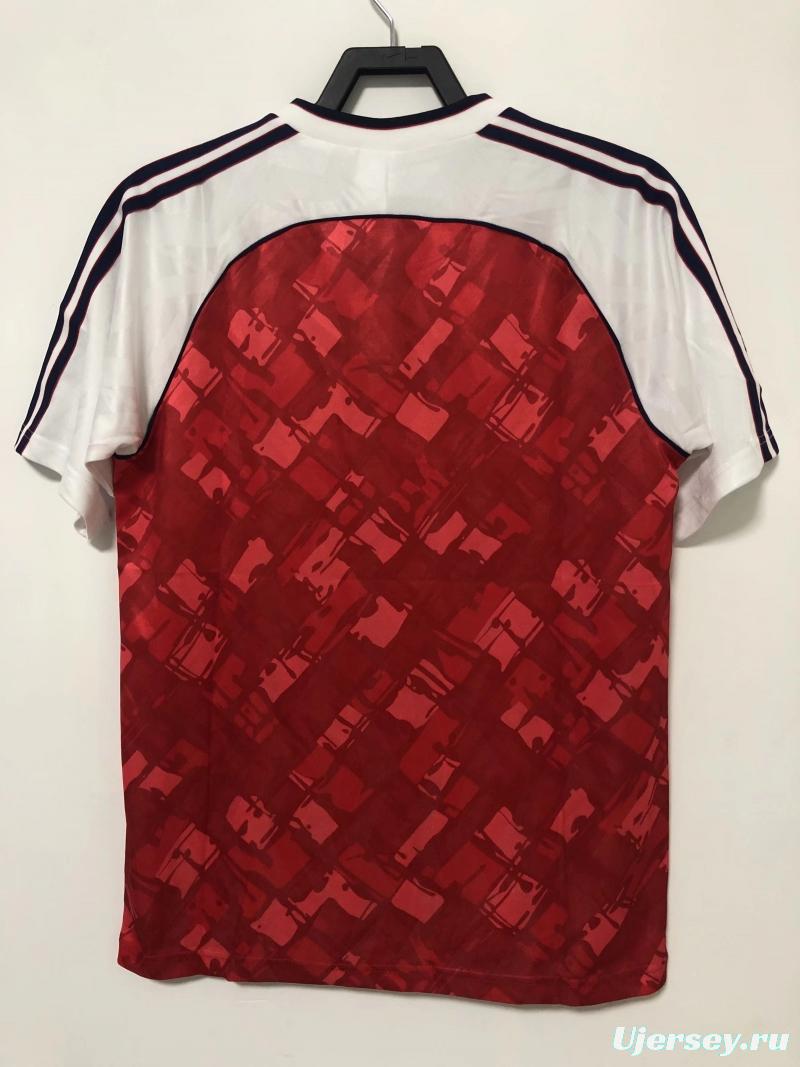 Retro 90/92 Arsenal Home Soccer Jersey