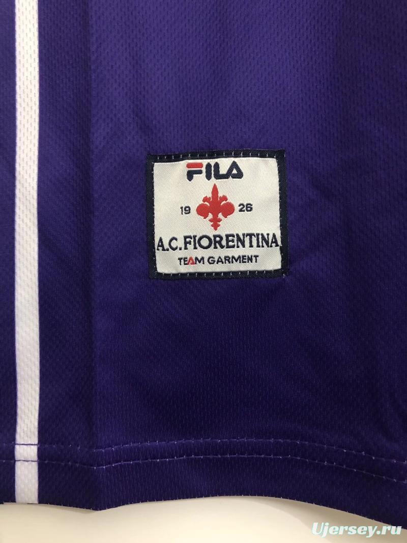 Retro 99/00 Fiorentina Home Soccer Jersey