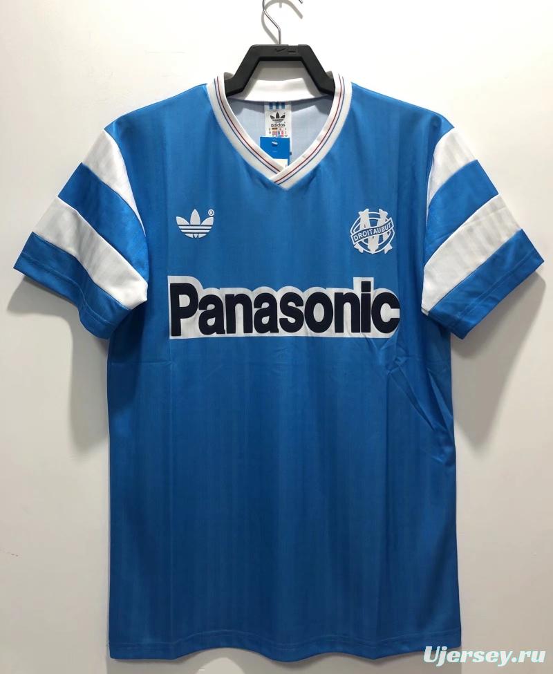 Retro 90/91 Olympique Marseille Away Soccer Jersey
