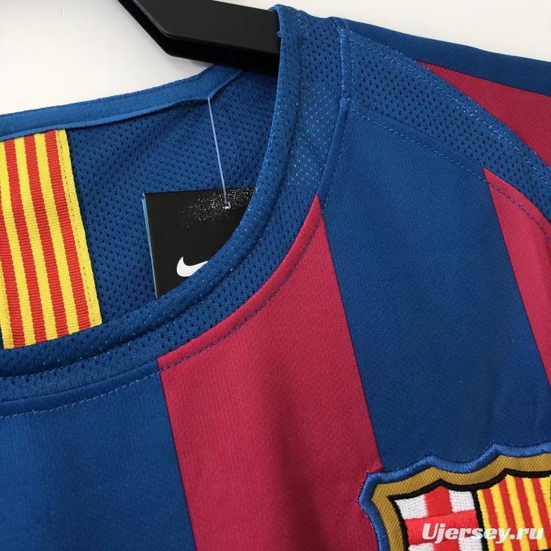 Retro 05/06 Barcelona Home League Version Soccer Jersey