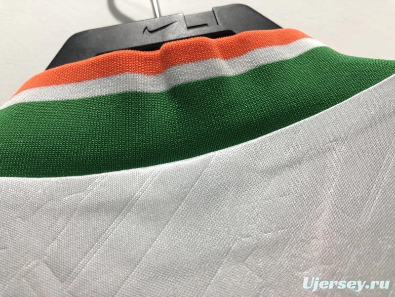Retro 1994 Ireland Away White With OPEL Sponpsor Soccer Jersey