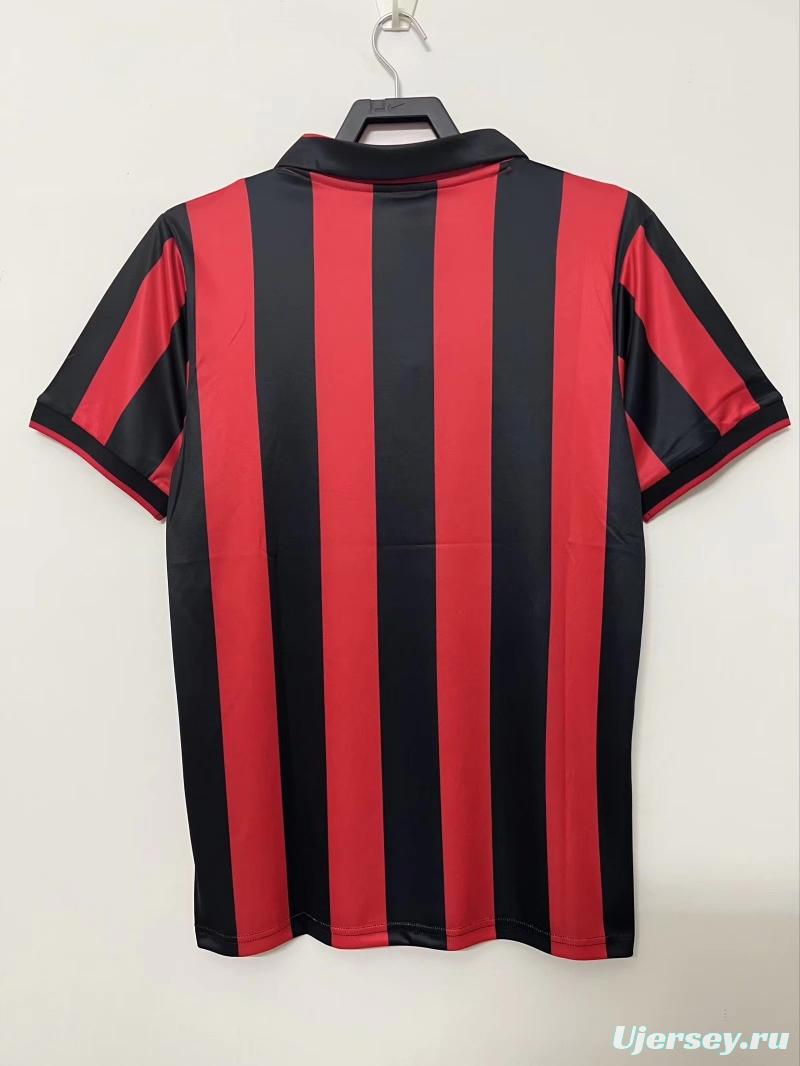 Retro 90/91 AC Milan Home Soccer Jersey