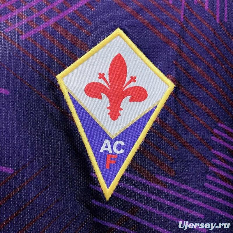 Retro 92/93 Fiorentina Home Soccer Jersey