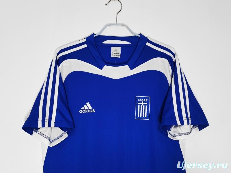 Retro 2004 Greece Home Soccer Jersey