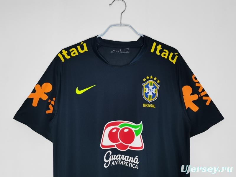 Retro 2020  Brazil Dark Green Home Soccer Jersey