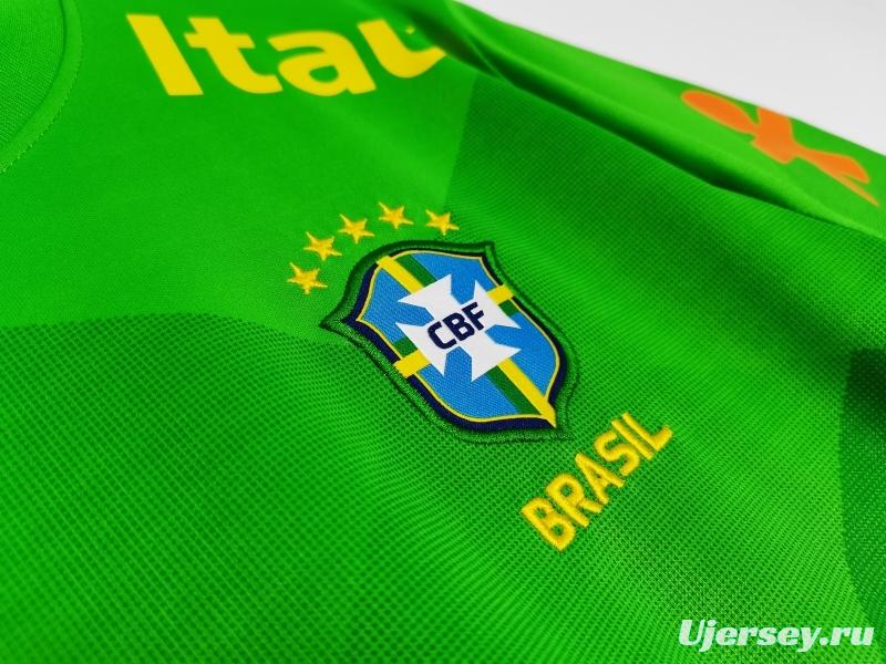 Retro 2020 Brazil Green Training Jersey