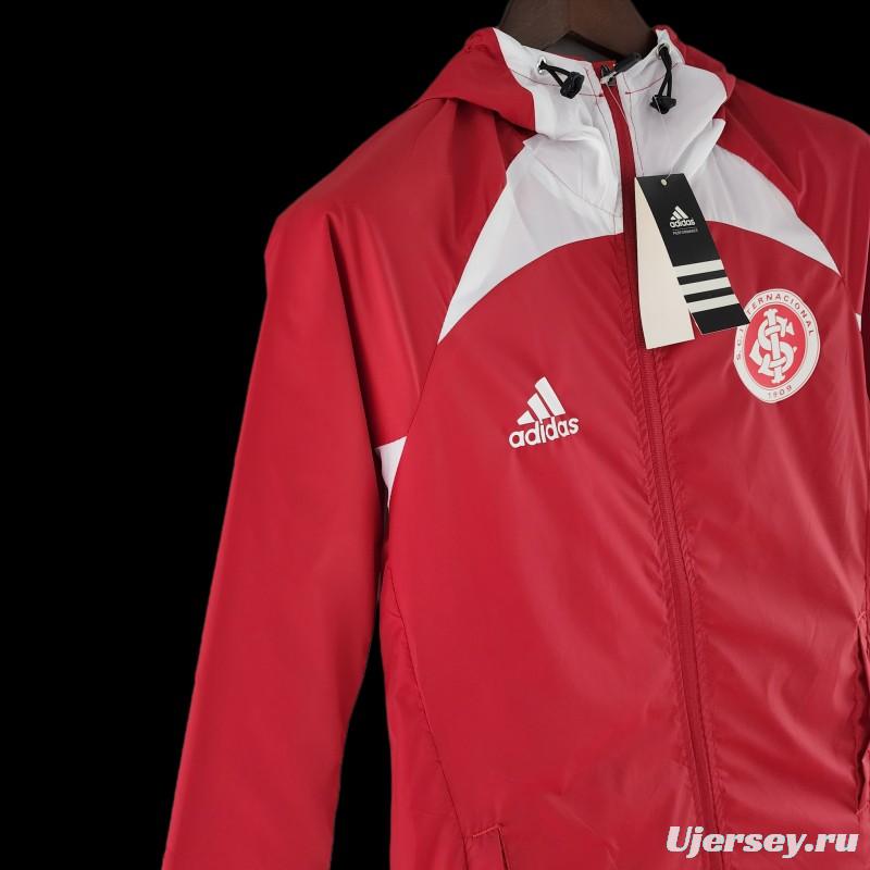 22/23 SC Internacional Windbreaker Red And White