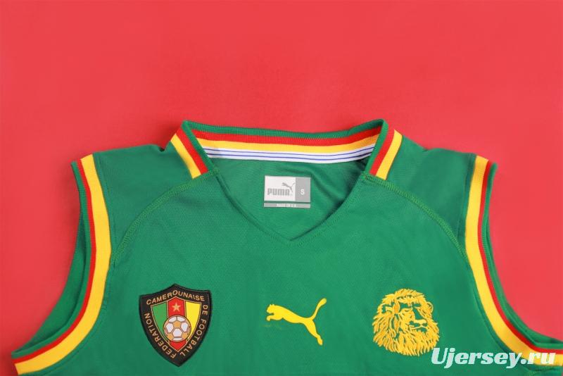Retro 2002 Cameroon Home Soccer Jersey