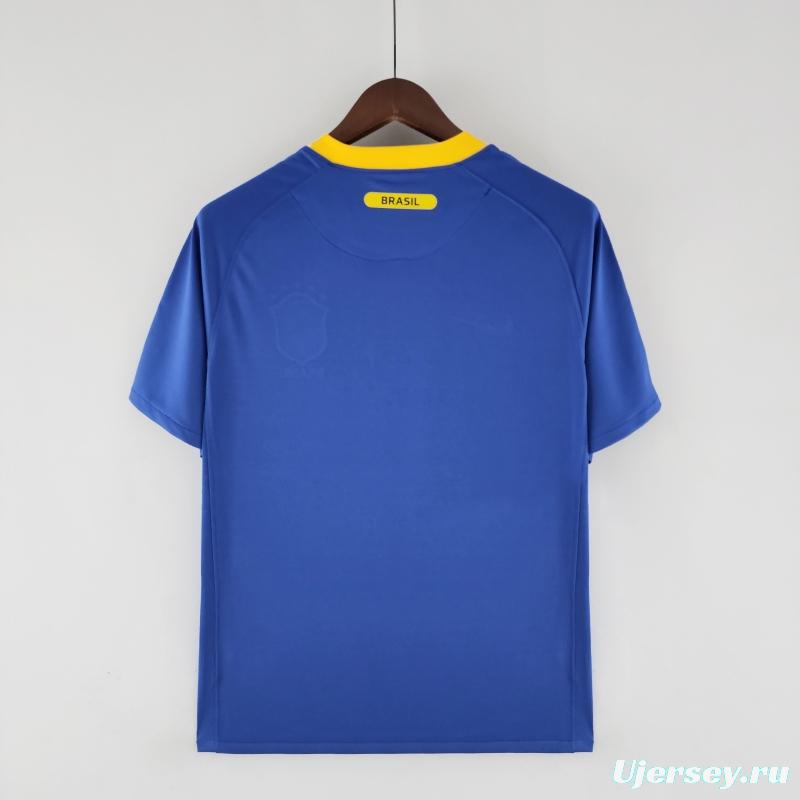 Retro 2010 Brazil Away Soccer Jersey