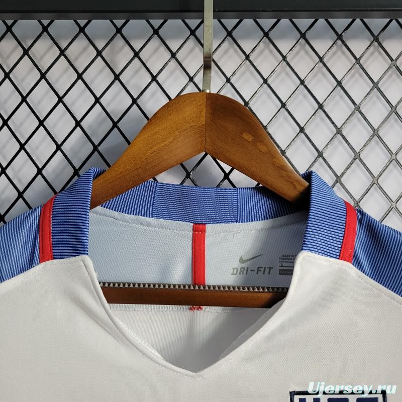 Retro 2019 USA Home Soccer Jersey
