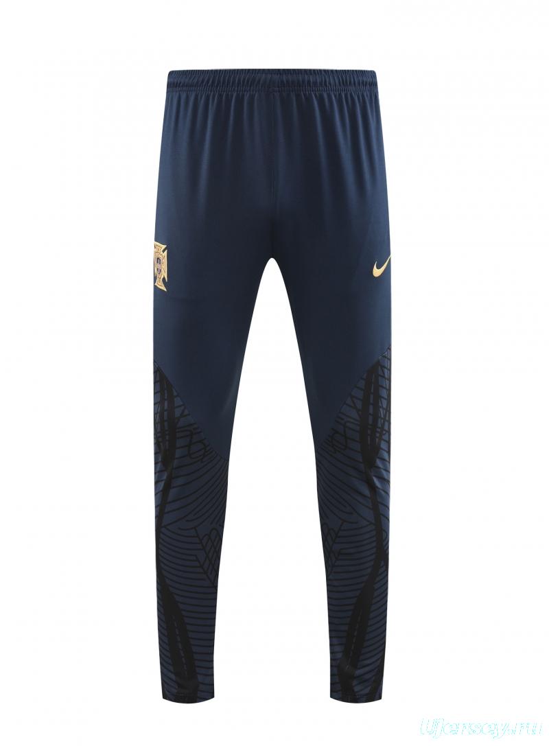 2022 Portugal Navy Half Zipper Tracksuit