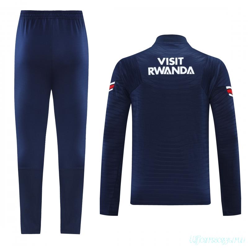 Kids 2022 PSG Navy Half Zipper Tracksuit